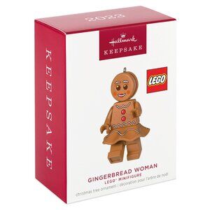 New! Lego Gingerbread Woman Hallmark Keepsake Ornament 2023 Christmas Minifig